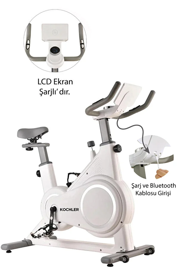 Dijital Manyetik Akıllı Egzersiz Bisikleti - Kondisyon Bisikleti - Nabız Ölçer Kondisyon Aleti